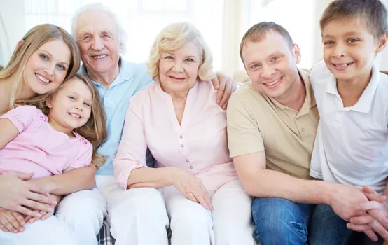 Familie über mehrere Generationen